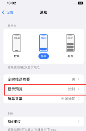 雷州苹果售后维修中心分享iPhone手机收不到通知怎么办 