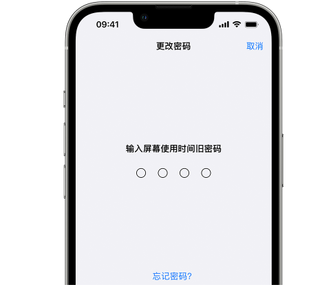 雷州iPhone屏幕维修分享iPhone屏幕使用时间密码忘记了怎么办 