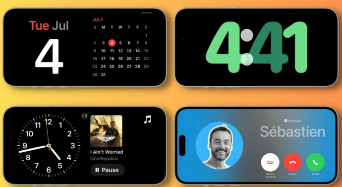 雷州苹果手机维修分享iOS17横屏充电待机显示有什么好处 