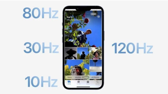 雷州苹果14维修分享iPhone 14有高刷吗 