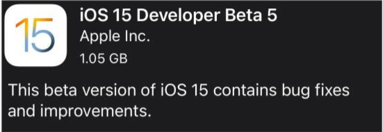雷州苹果手机维修分享如何升级到iOS15.0 beta5 