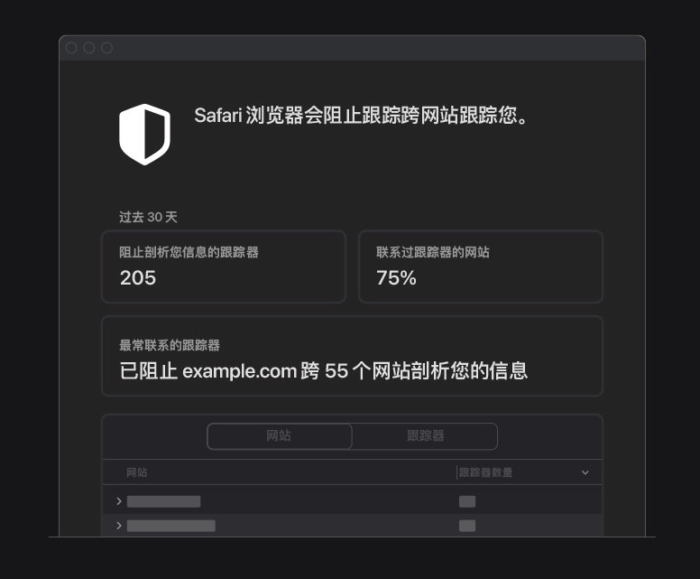 雷州苹果手机维修分享如何在 Safari 浏览器中查看和打开隐私报告 
